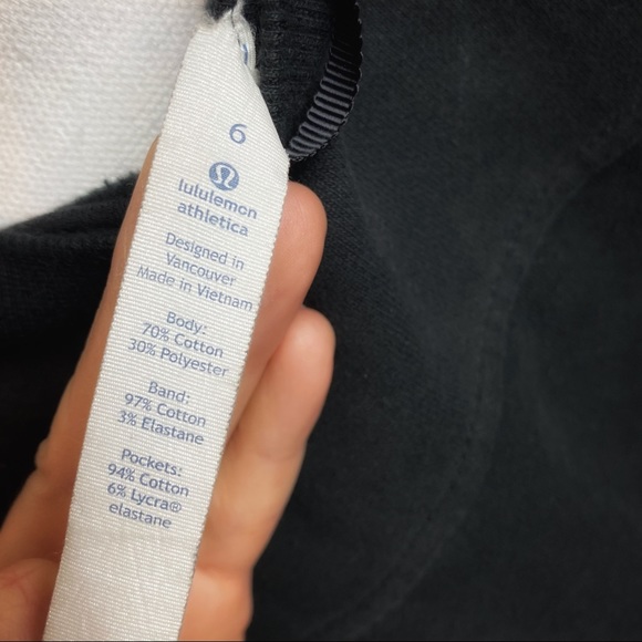 Lululemon Black Pullover sweatshirt w/Side zippers - Picture 5 of 10